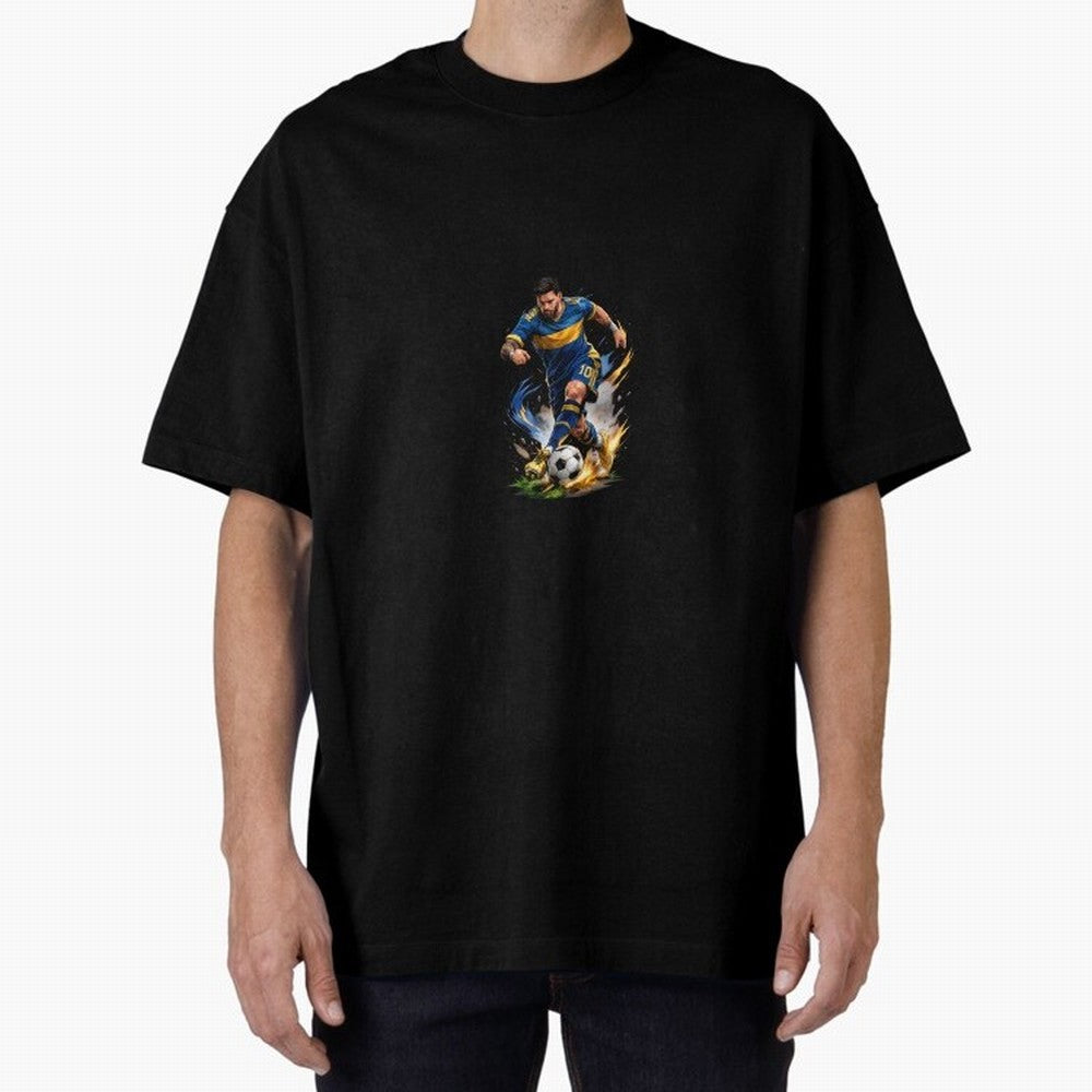 The Great Footballer Oversized T-Shirt Follow the Final Road of Match Day Hype around FIFA World Cup 2026 Group Stage, Haaland, Argentina and Brazil, Tournament Hype, Historic Matchups, Family Viewing Parties and Global Sports Pride; Created for