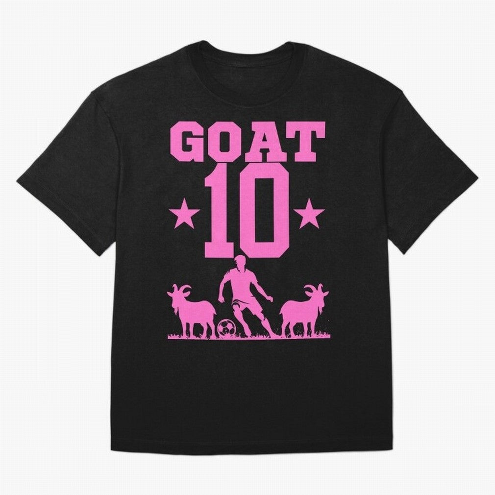 The Goat 10 Miami Champion Classic T-Shirt Experience the FIFA World Cup 2026 Group Stage Journey through Messi and Cristiano Ronaldo Highlights, Argentina and Brazil Pride, Soccer Culture, Superstar Moments, National Team Dreams and Competitive