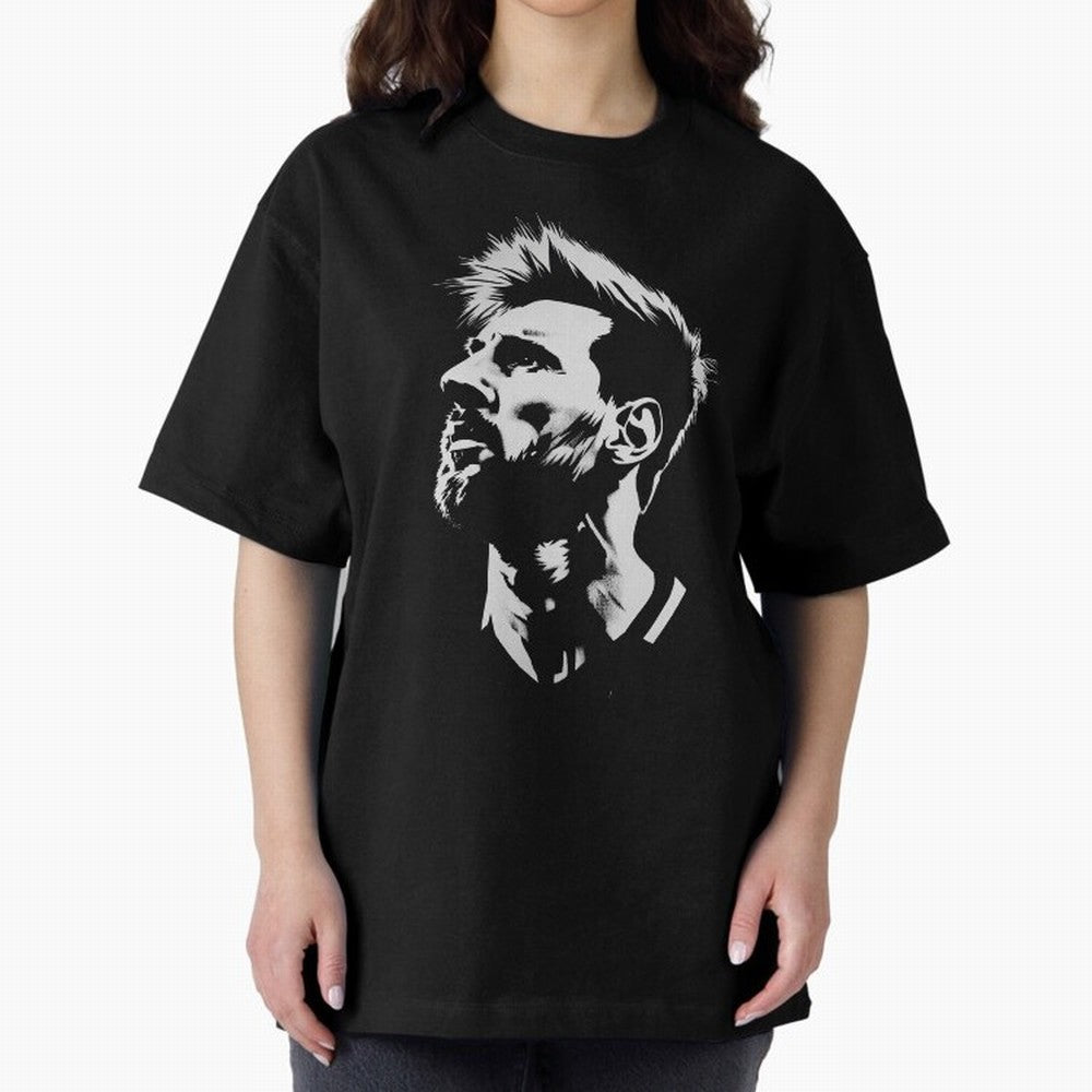 Messi Stencil Graphic poster design Classic T-Shirt Remember Match Day Hype around FIFA World Cup 2026 Group Stage, CR7 and Messi, Argentina and Brazil, Tournament Hype, Historic Matchups, Family Viewing Parties and Global Sports Pride; Ideal for
