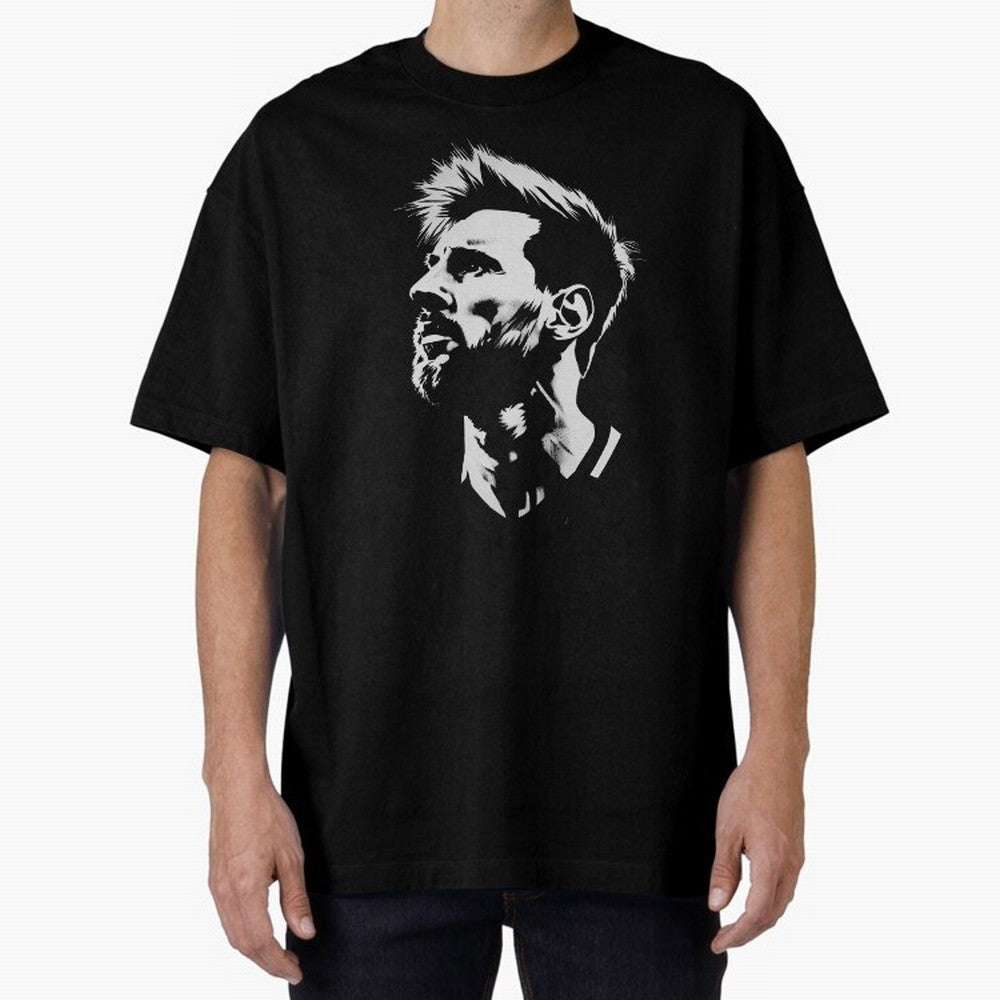 Messi Stencil Graphic poster design Classic T-Shirt Remember Match Day Hype around FIFA World Cup 2026 Group Stage, CR7 and Messi, Argentina and Brazil, Tournament Hype, Historic Matchups, Family Viewing Parties and Global Sports Pride; Ideal for