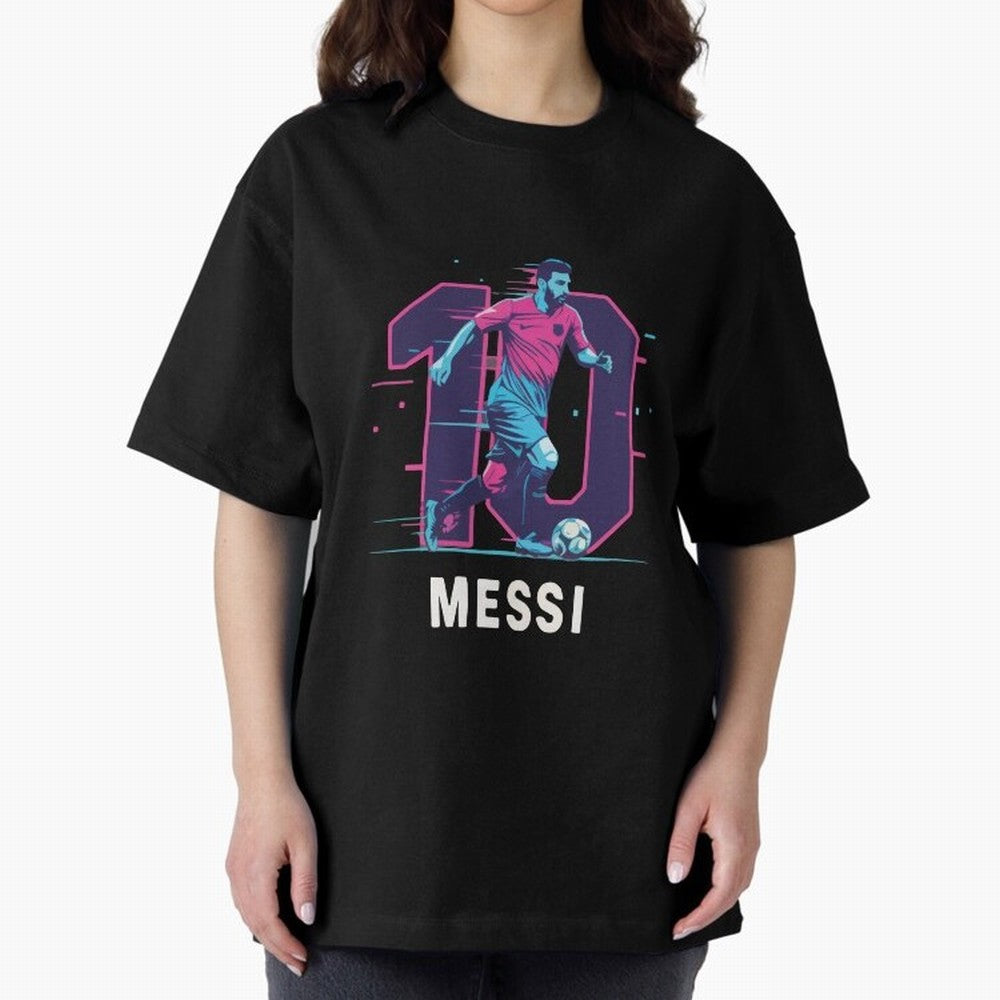 Messi 10 GOAT Oversized T-Shirt Follow the Final Road of the FIFA World Cup 2026 Journey through Cristiano Ronaldo Highlights, Brazil, Portugal and Argentina Pride, Stadium Memories, Football Loyalty, International Chants and Championship