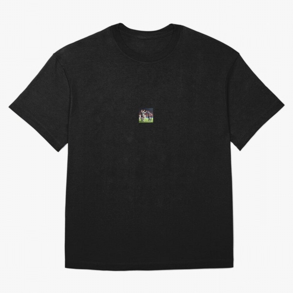 Messi and Ronaldo clap hands on the field, respect for GOATS Classic T-Shirt Back Your Heroes with FIFA World Cup 2026 Group Stage for Fans of Mbappe and England, France and Netherlands, Bringing Football Passion, Legendary Performances, Festival