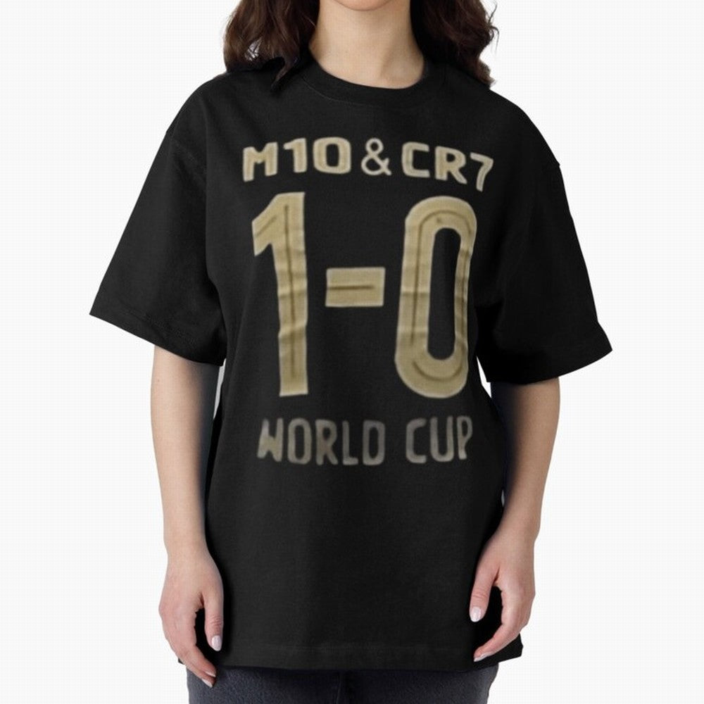 M10 And Cr7 1-0 World Cup Football Classic T-Shirt Celebrate Every Goal in the FIFA World Cup 2026 Journey through Haaland Highlights, England and Germany Pride, Sports Nostalgia, International Competition, Famous Players and Unforgettable