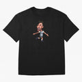 Lionel Messi Sticker Oversized T-Shirt Join Supporters Worldwide for Global Football Passion for FIFA World Cup 2026, Inspired by Messi, Neymar and Mbappe, England, Football Passion, Legendary Performances, Festival Vibes and Supporter Community;