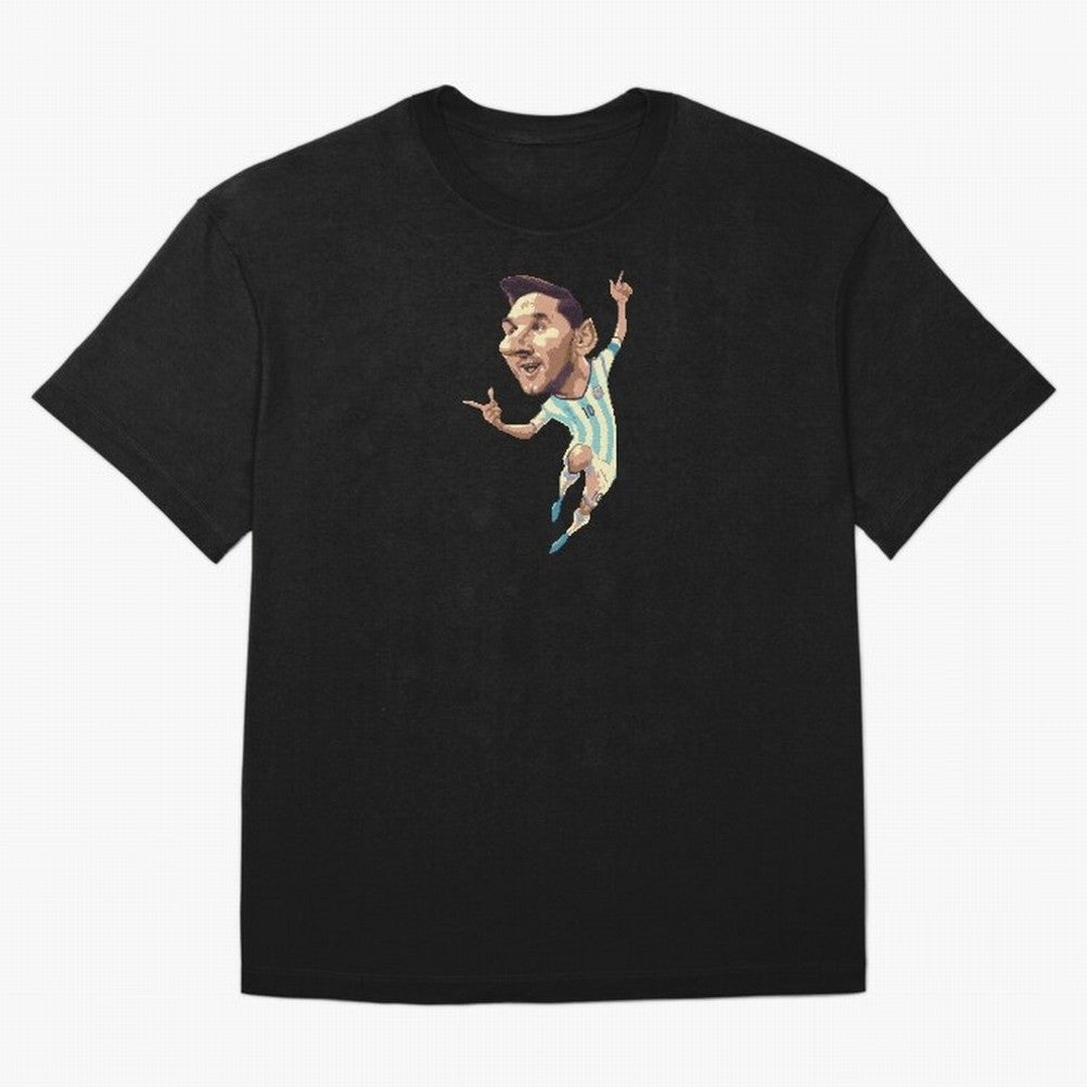 Lionel Messi Oversized T-Shirt Stand Out with Spirit from Match Day Hype around FIFA World Cup 2026, Messi and Cristiano Ronaldo, France and Portugal, Global Supporter Spirit, Legendary Goals, National Colors and Tournament Celebration; Ideal for