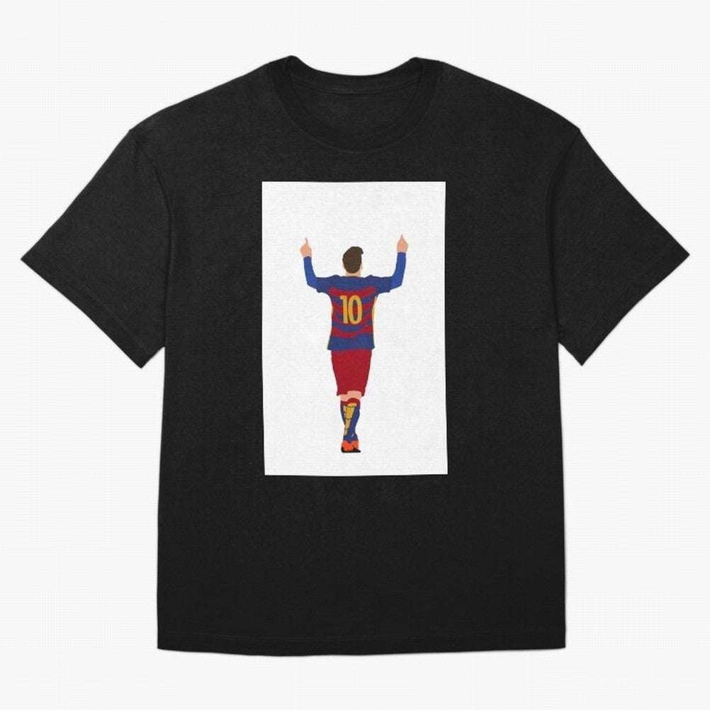 Lionel Messi - FC Barcelona Essential T-Shirt Celebrate the Magic of FIFA World Cup 2026 Spirit, Capturing Brazil, Mbappe, Championship Spirit, Famous Goals, Roaring Crowds and International Football Unity; Ideal for Passionate Fans Who Love