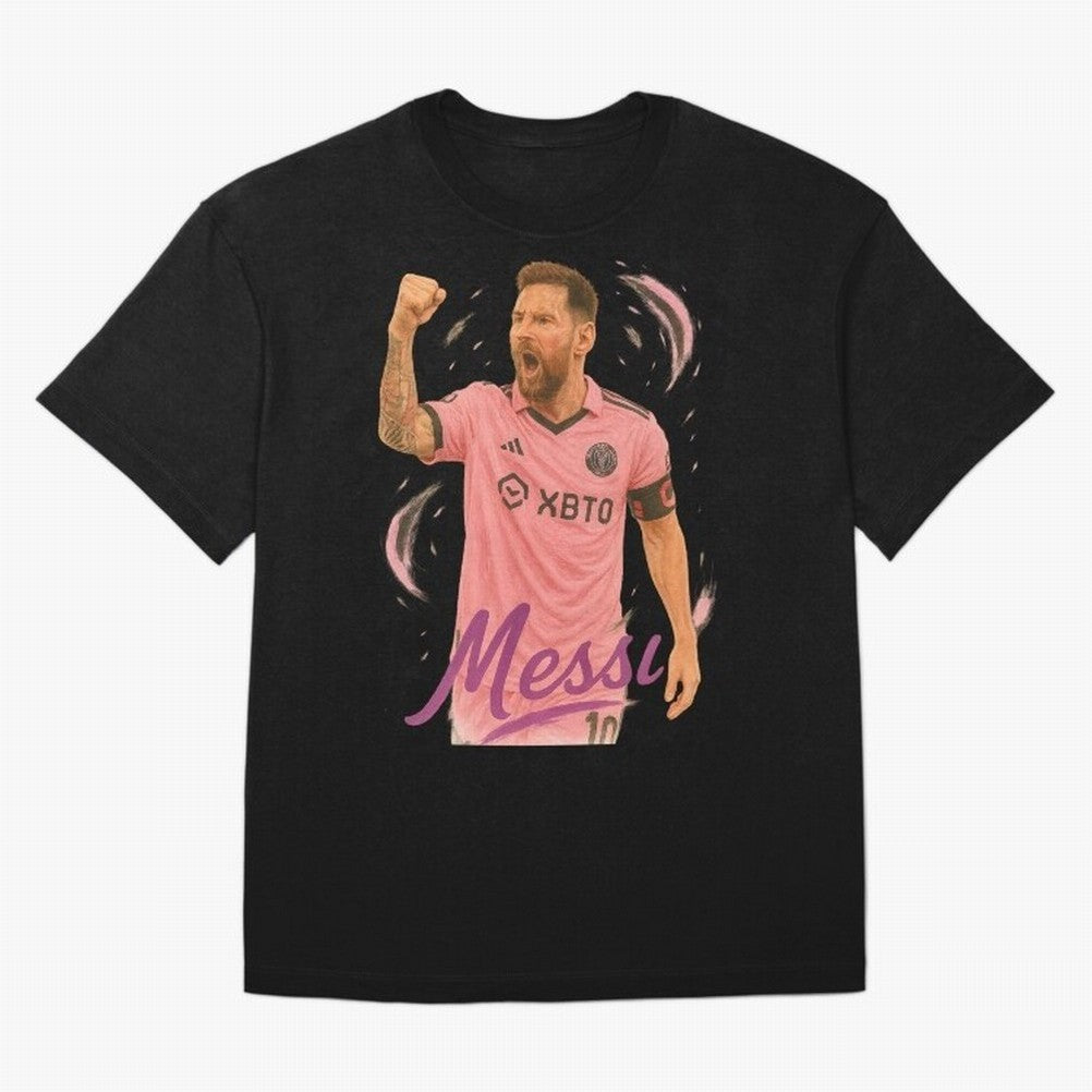 Argentina World Champs Messi Number Oversized T-Shirt Follow FIFA World Cup 2026 USA Canada Mexico Spirit, Filled with Portugal, Spain and Germany, Haaland and Mbappe, Stadium Chants, National Pride, Trophy Dreams and Unforgettable Football