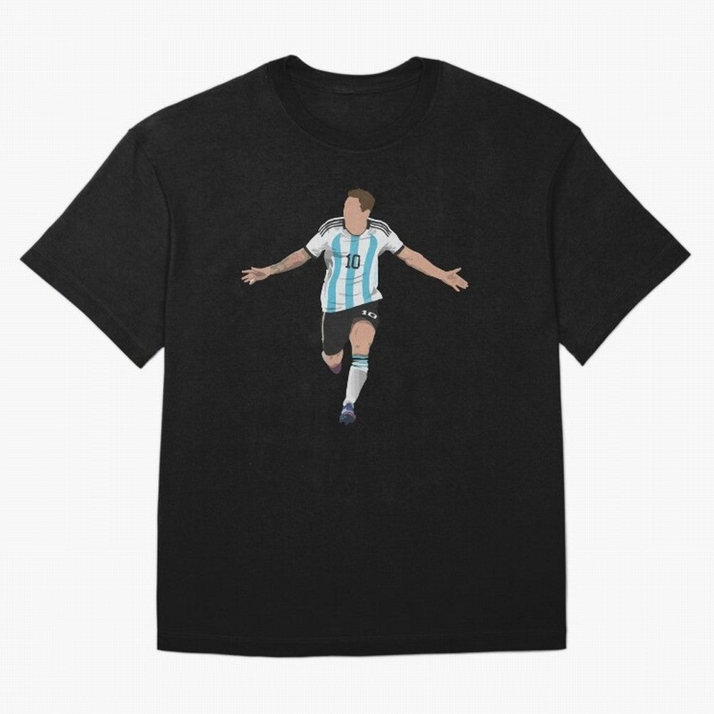 Messi Goal World Cup 2022 Oversized T-Shirt Celebrate National Team Dreams in Match Day Hype around FIFA World Cup 2026, Messi and Cristiano Ronaldo, Argentina and Brazil, Game Day Rituals, Football Legends, Country Pride and the Road to the Final;