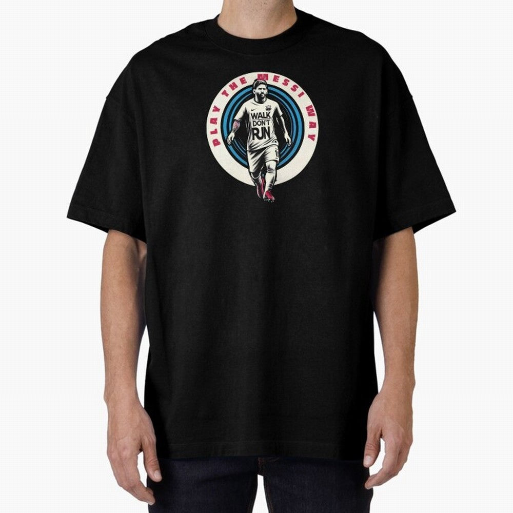 Play the Messi Way Classic T-Shirt Bring Trophy Dreams to FIFA World Cup 2026 Group Stage Spirit, Centered on Brazil, Portugal and Argentina, Haaland, Vintage Soccer Flavor, Modern Football Stars, National Flags and Final Night Emotion; Created for