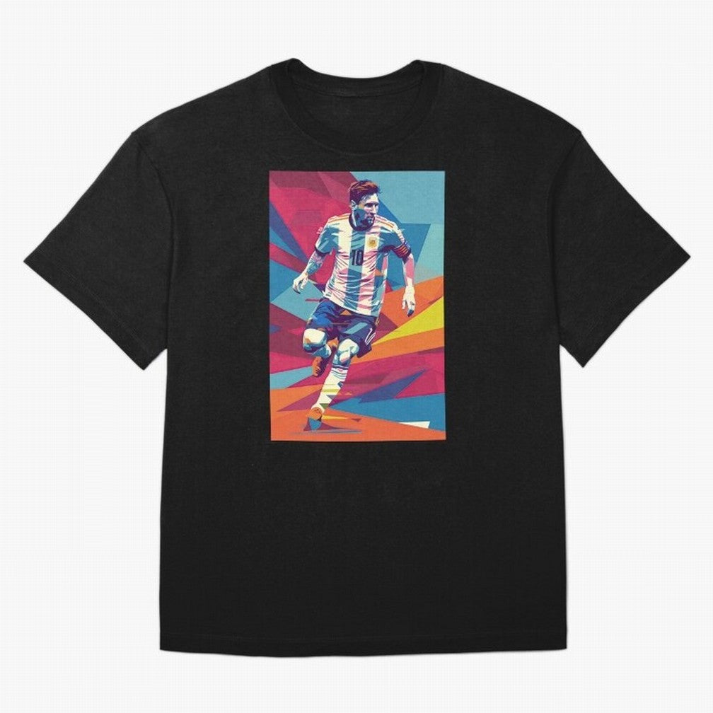 Messi in action Graphic poster design Classic T-Shirt Bring Global Tournament Vibes to FIFA World Cup 2026 for Fans of Messi and England, Bringing Goal Celebration Energy, Supporter Heritage, Football Icons and Worldwide Tournament Joy; Ideal for