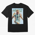 Argentina World Champs Messi Number Oversized T-Shirt Celebrate Global Passion for the FIFA World Cup 2026 Group Stage Journey through Neymar, Haaland and Cristiano Ronaldo Highlights, Argentina Pride, Retro Football Energy, Iconic Rivalries,
