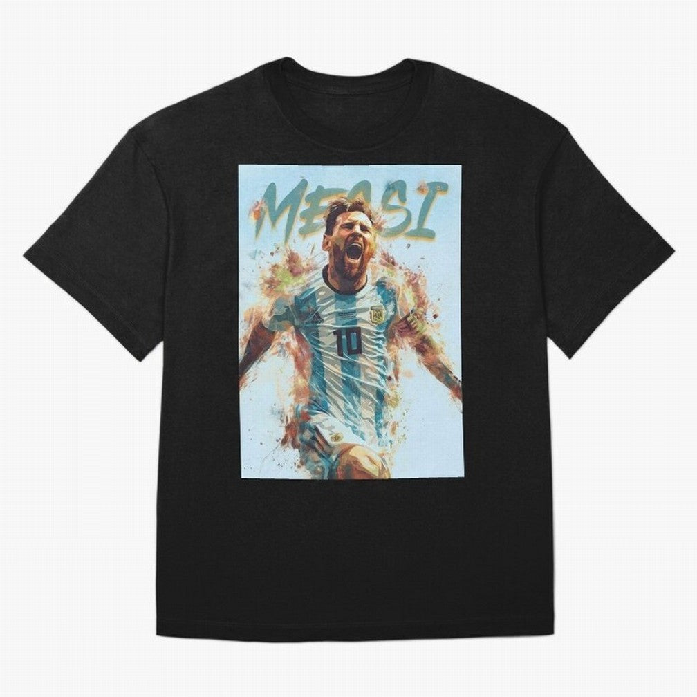 Argentina World Champs Messi Number Oversized T-Shirt Celebrate Global Passion for the FIFA World Cup 2026 Group Stage Journey through Neymar, Haaland and Cristiano Ronaldo Highlights, Argentina Pride, Retro Football Energy, Iconic Rivalries,