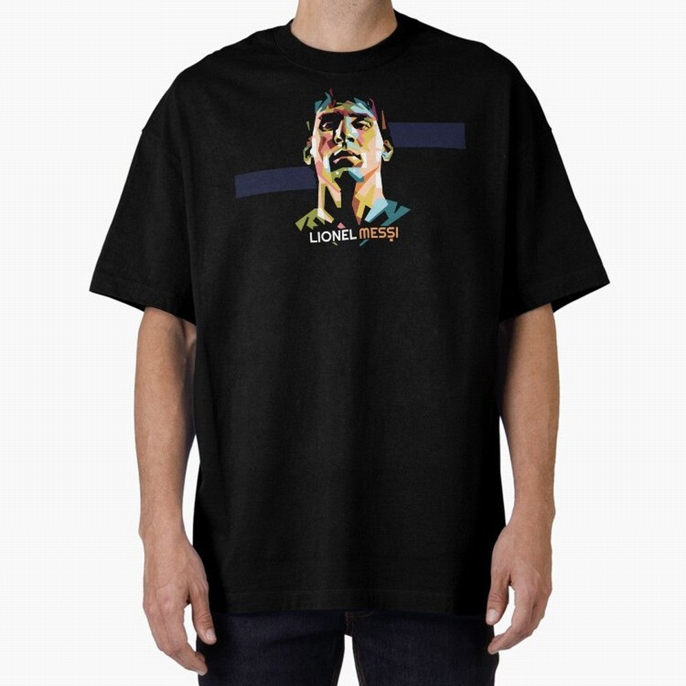 Lionel Messi Magic Oversized T-Shirt Celebrate the Stars of Match Day Hype around FIFA World Cup 2026 USA Canada Mexico, Haaland, Argentina and Brazil, Football Festival Excitement, Trophy Ambitions, Country Rivalries and Star Player Buzz; Ideal