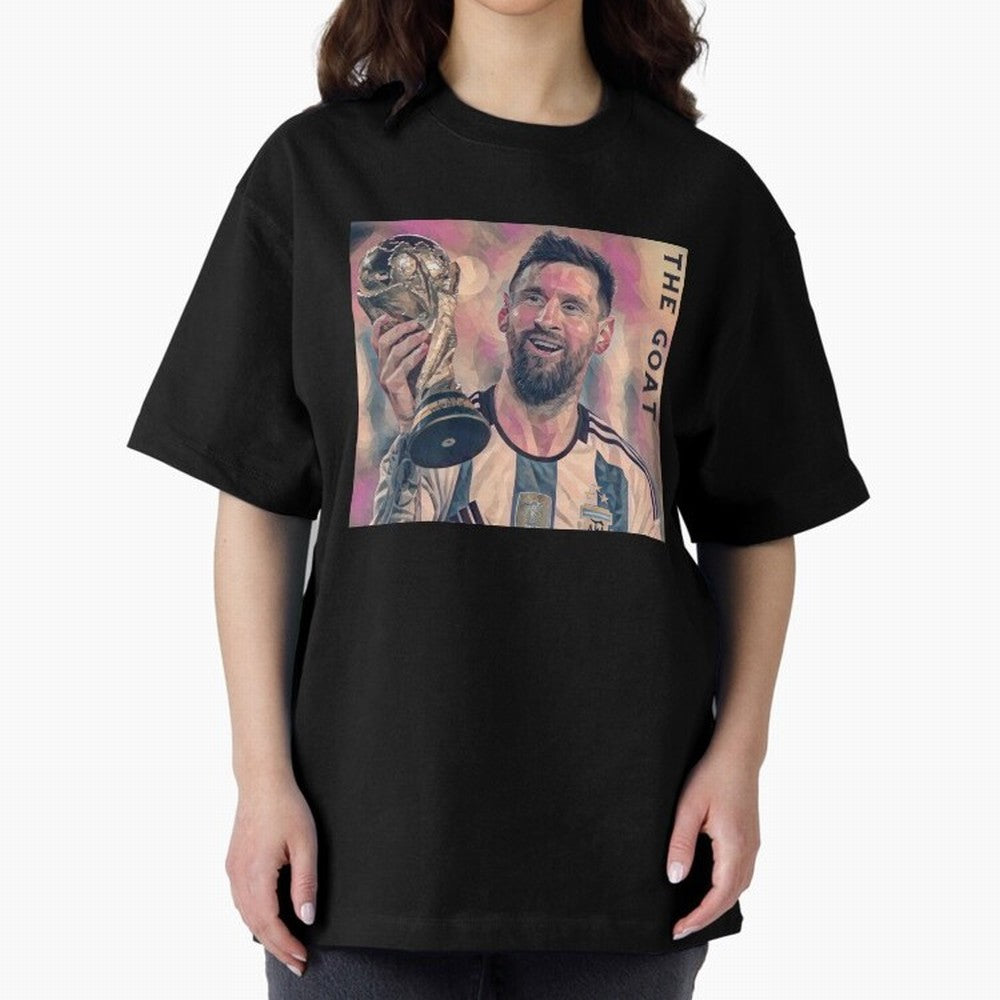 Messi T-Shirt Oversized T-Shirt Bring Bold Fan Energy to FIFA World Cup 2026 Spirit, Featuring Argentina and Brazil, Cristiano Ronaldo, Game Day Rituals, Football Legends, Country Pride and the Road to the Final; Ideal for Passionate Fans Who Love