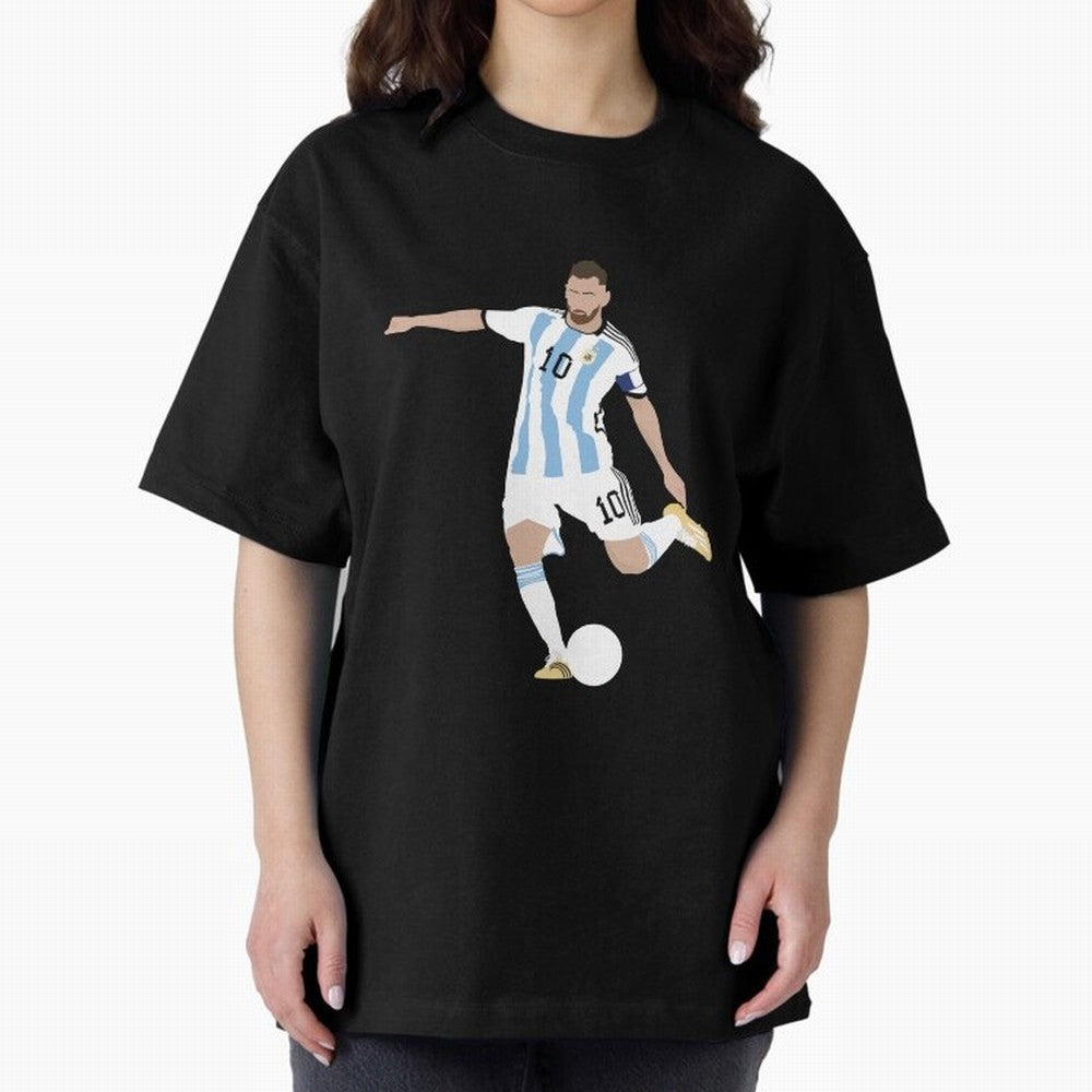 Messi minimalist design Classic T-Shirt Celebrate Football Heritage in FIFA World Cup 2026 USA Canada Mexico for Fans of Messi, Neymar and Mbappe and Argentina, Bringing Soccer Culture, Superstar Moments, National Team Dreams and Competitive Fire;