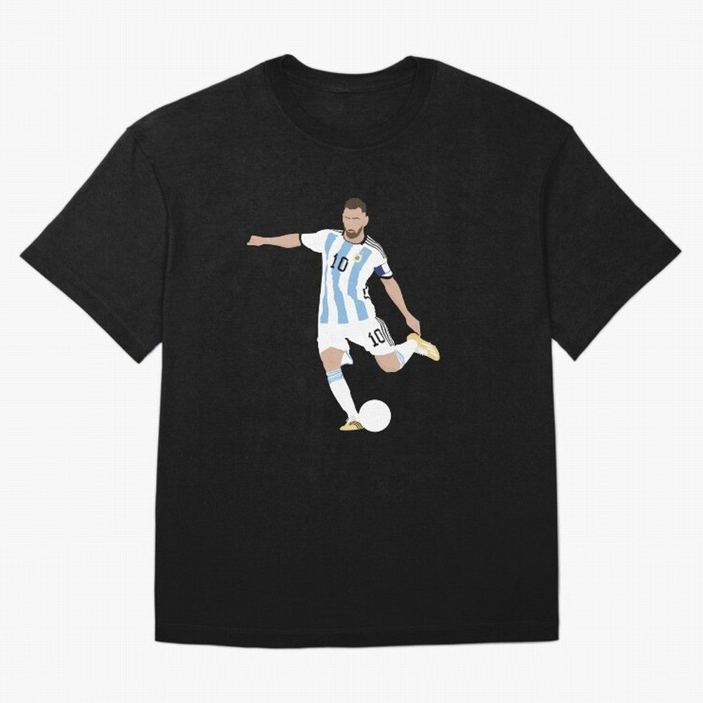 Messi minimalist design Classic T-Shirt Celebrate Football Heritage in FIFA World Cup 2026 USA Canada Mexico for Fans of Messi, Neymar and Mbappe and Argentina, Bringing Soccer Culture, Superstar Moments, National Team Dreams and Competitive Fire;