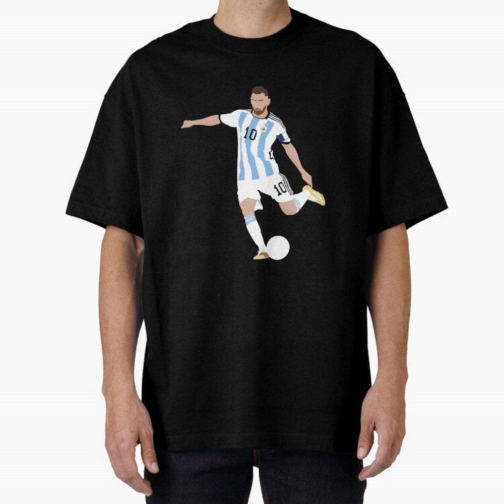 Messi minimalist design Classic T-Shirt Celebrate Football Heritage in FIFA World Cup 2026 USA Canada Mexico for Fans of Messi, Neymar and Mbappe and Argentina, Bringing Soccer Culture, Superstar Moments, National Team Dreams and Competitive Fire;