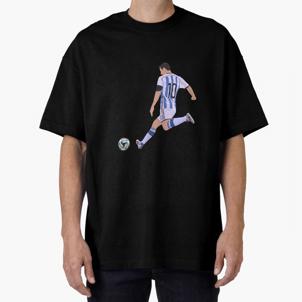 Messi Oversized T-Shirt Celebrate National Team Dreams in FIFA World Cup 2026 USA Canada Mexico for Fans of Neymar and England, Bringing Goal Celebration Energy, Supporter Heritage, Football Icons and Worldwide Tournament Joy; Made for Die Hard