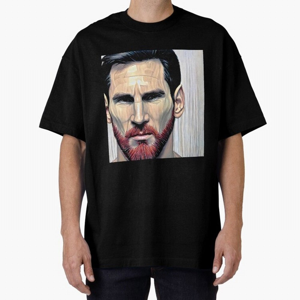 Cartoon-like Messi Oversized T-Shirt Bring Global Tournament Vibes to FIFA World Cup 2026 Filled with Cristiano Ronaldo, Brazil, Portugal and Argentina Energy, Fan Favorite Moments, National Team Passion, Big Match Drama and Soccer History; Ideal