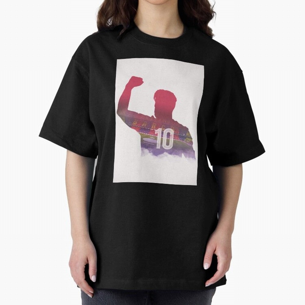 Lionel Messi Artwork Oversized T-Shirt Mark FIFA World Cup 2026 for Fans of Haaland and France and Portugal, Bringing Game Day Rituals, Football Legends, Country Pride and the Road to the Final; Made for Collectors Who Enjoy Iconic Players, Country