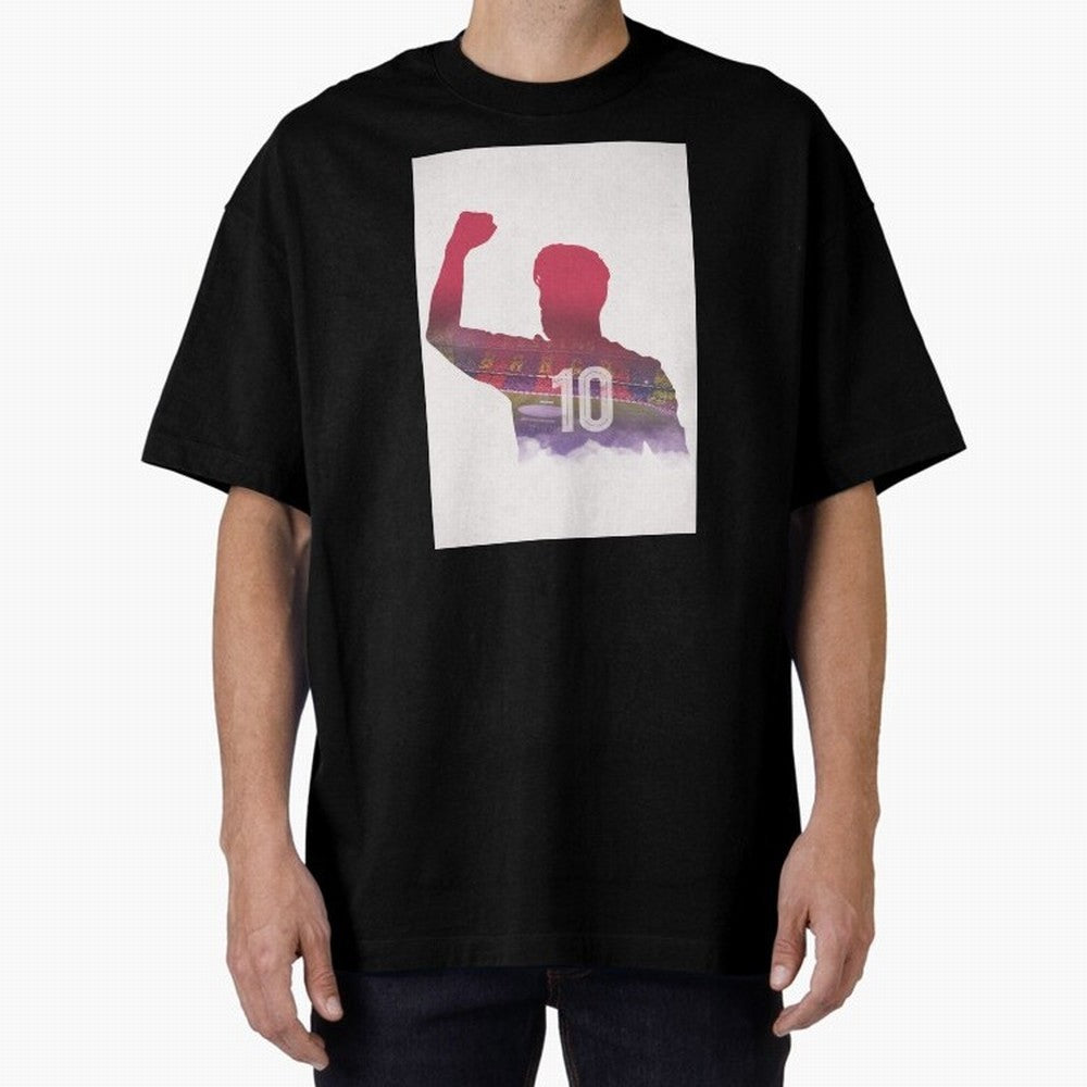 Lionel Messi Artwork Oversized T-Shirt Mark FIFA World Cup 2026 for Fans of Haaland and France and Portugal, Bringing Game Day Rituals, Football Legends, Country Pride and the Road to the Final; Made for Collectors Who Enjoy Iconic Players, Country