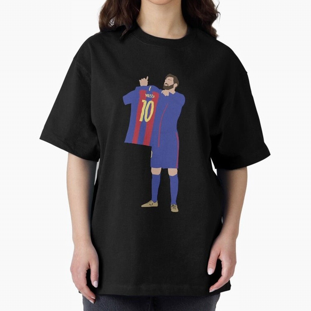 Messi minimalist design Oversized T-Shirt Celebrate Football Dreams Across FIFA World Cup 2026 Group Stage Spirit, Connected to Argentina, France and Brazil, CR7, Football Festival Excitement, Trophy Ambitions, Country Rivalries and Star Player
