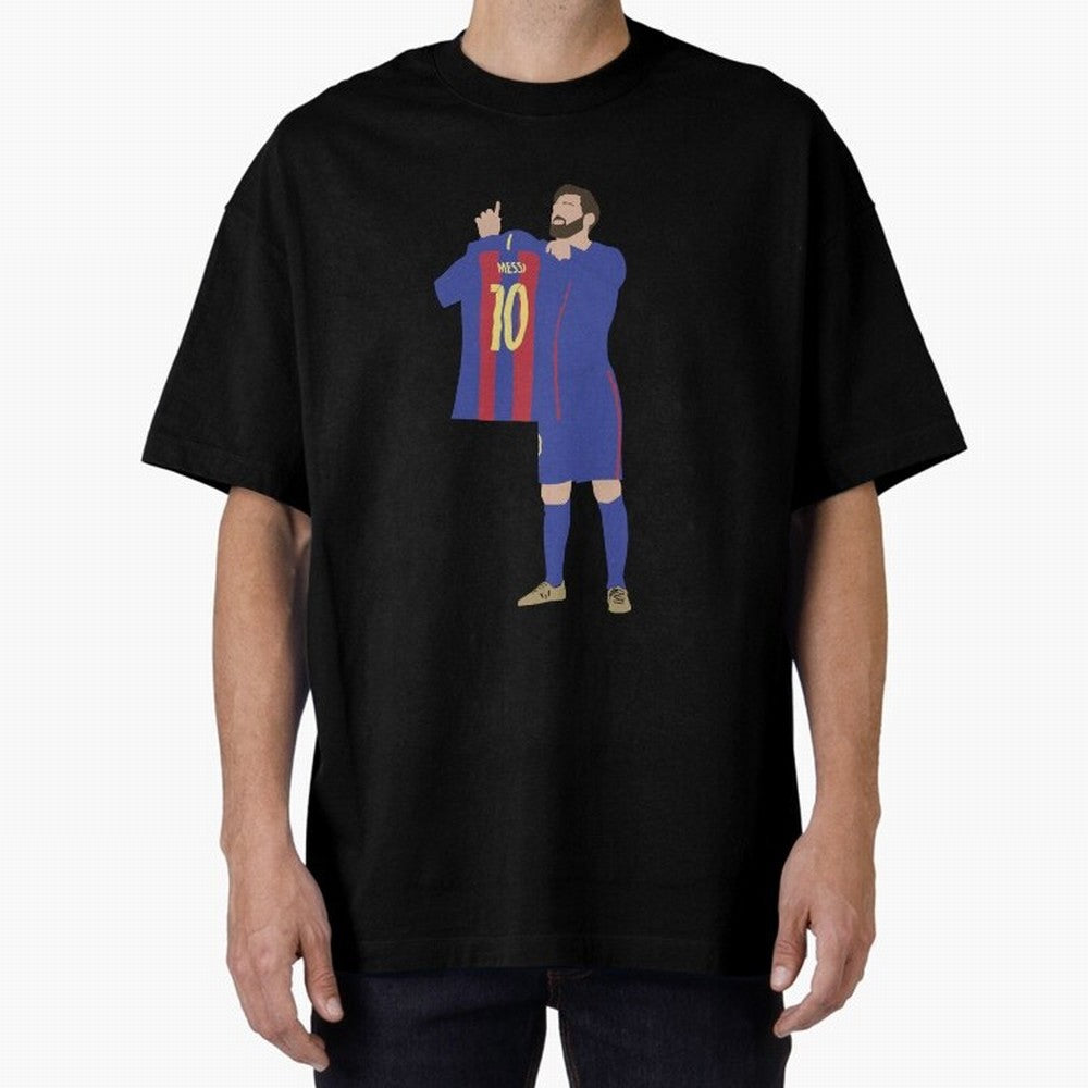 Messi minimalist design Oversized T-Shirt Celebrate Football Dreams Across FIFA World Cup 2026 Group Stage Spirit, Connected to Argentina, France and Brazil, CR7, Football Festival Excitement, Trophy Ambitions, Country Rivalries and Star Player