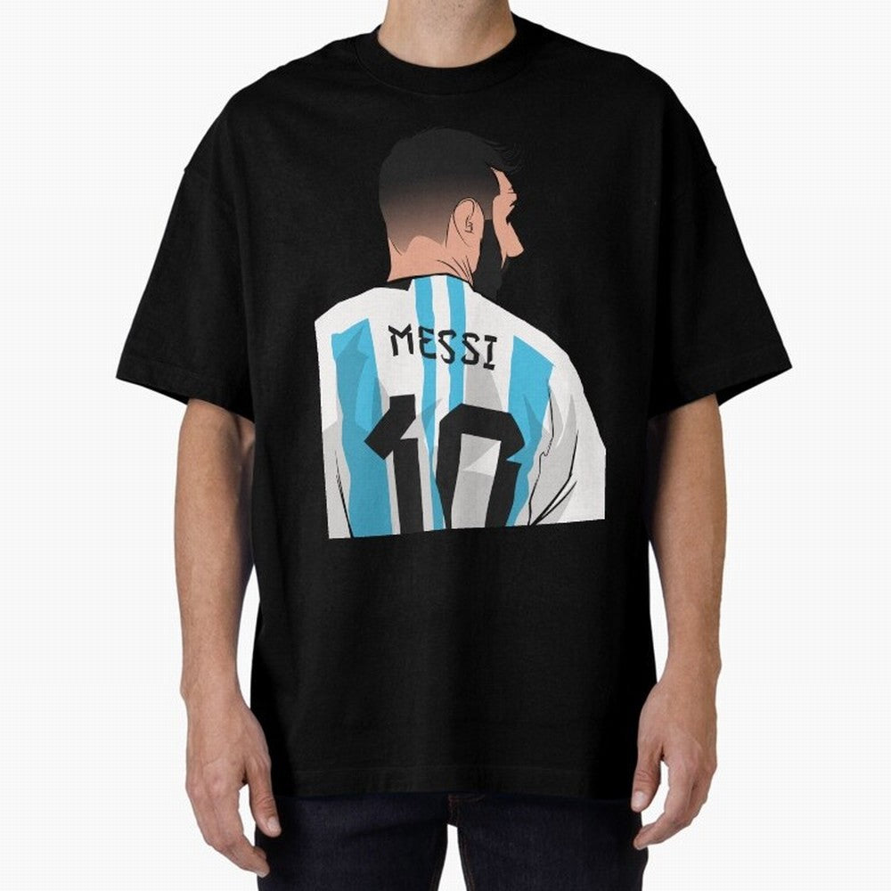Messi Oversized T-Shirt Celebrate Rivalries and Pride in FIFA World Cup 2026 USA Canada Mexico Spirit, Connected to England, France and Netherlands, Mbappe, Football Passion, Legendary Performances, Festival Vibes and Supporter Community; Perfect