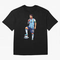 Messi in an illustrated style drinking mate ¨C The Goat Phone Case design Classic T-Shirt Bring Match Day Fire to the FIFA World Cup 2026 Group Stage Journey through Mbappe Highlights, Netherlands Pride, Classic Soccer Heritage, Championship