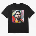 Billboard with Messi Boxy T-Shirt Show Your Love for FIFA World Cup 2026 USA Canada Mexico Inspired by Mbappe, England, France and Netherlands Energy, Football Passion, Legendary Performances, Festival Vibes and Supporter Community; Great for