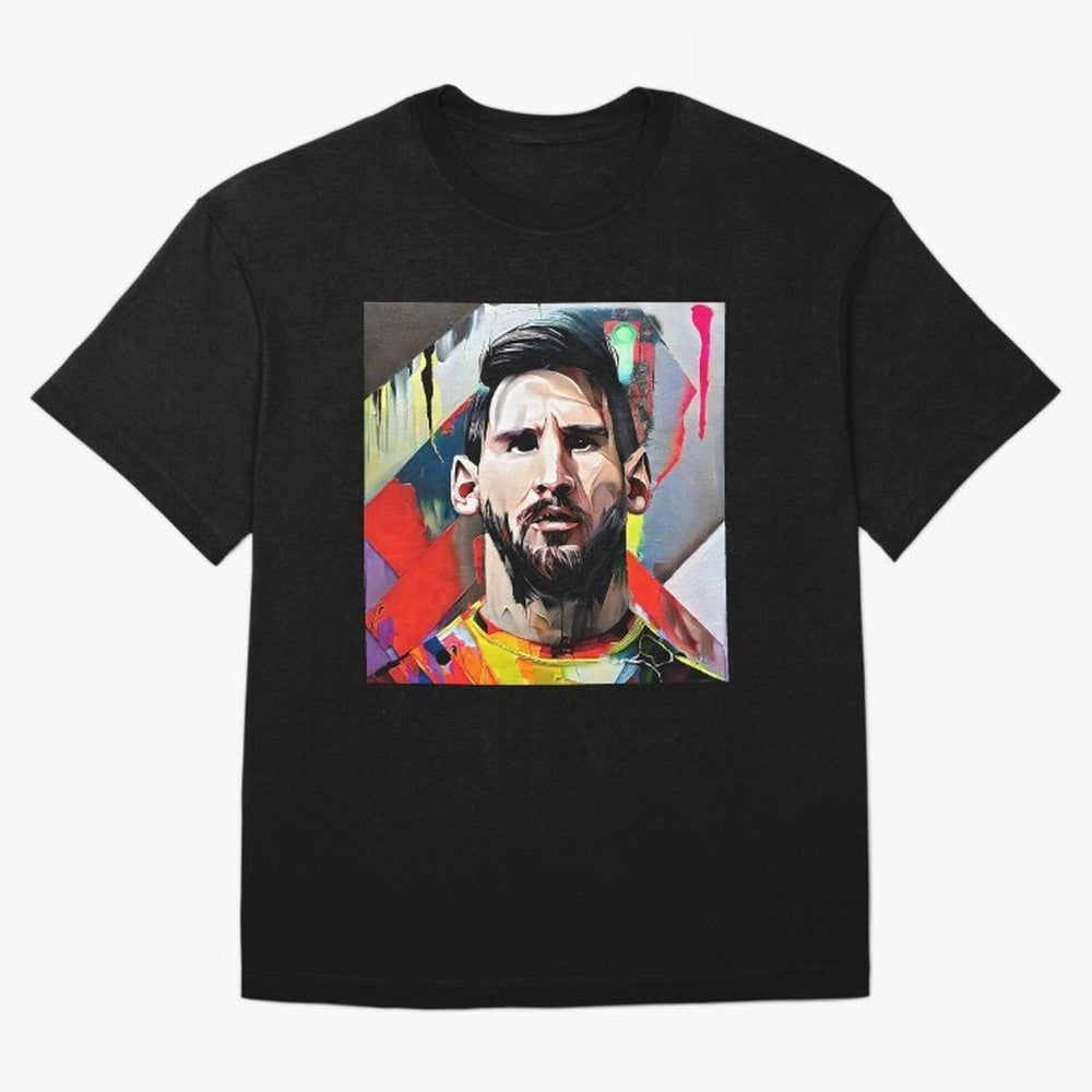 Billboard with Messi Boxy T-Shirt Show Your Love for FIFA World Cup 2026 USA Canada Mexico Inspired by Mbappe, England, France and Netherlands Energy, Football Passion, Legendary Performances, Festival Vibes and Supporter Community; Great for