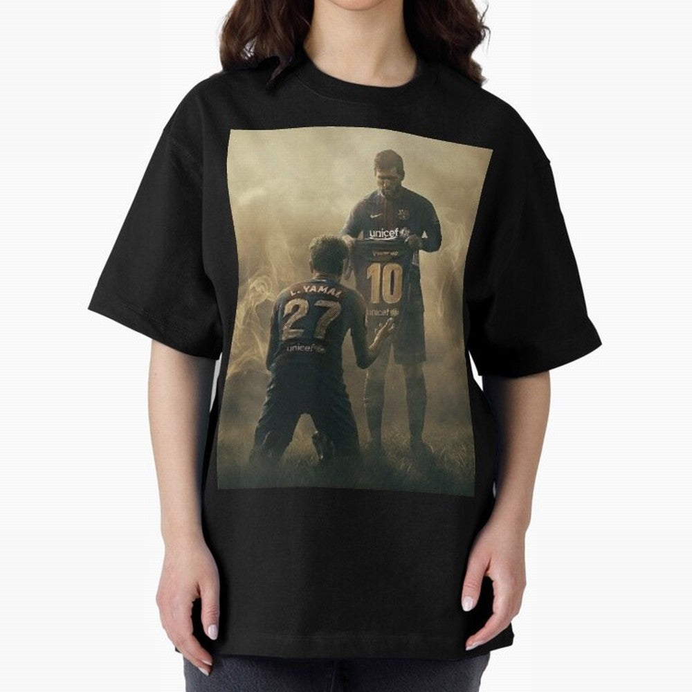 messi giving kamin yamal his shirt iconic design Classic T-Shirt Support Iconic Players in Global Football Passion for FIFA World Cup 2026 Group Stage, Celebrating Mbappe and Neymar, Germany, Tournament Hype, Historic Matchups, Family Viewing