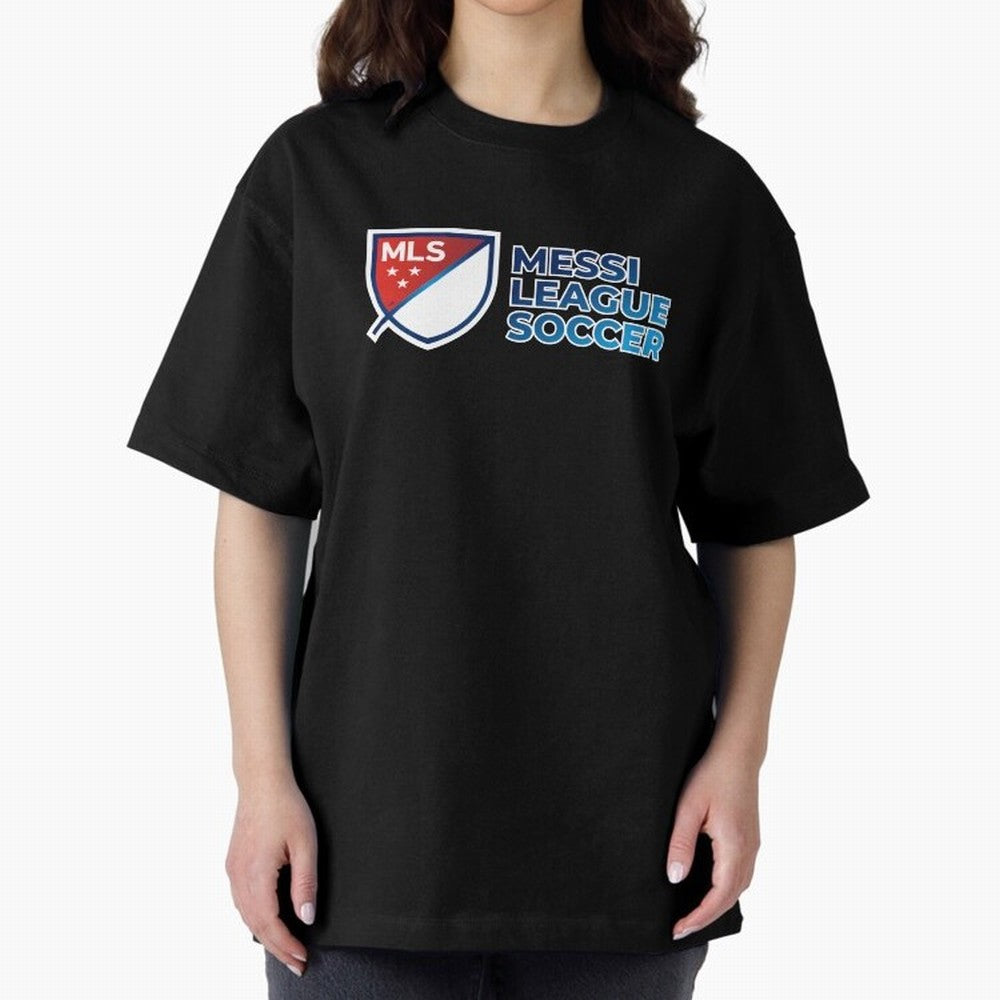 MLS Messi League Soccer Oversized T-Shirt Build FIFA World Cup 2026 Group Stage Spirit, Connected to France and Portugal, CR7, Football Festival Excitement, Trophy Ambitions, Country Rivalries and Star Player Buzz; Ideal for Fans Who Follow Messi,