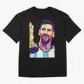 Messi wpap pop art Classic T-Shirt Back the Journey through Global Football Passion for FIFA World Cup 2026 Group Stage, Highlighting Neymar, Haaland and Cristiano Ronaldo, Spain, Sports Nostalgia, International Competition, Famous Players and
