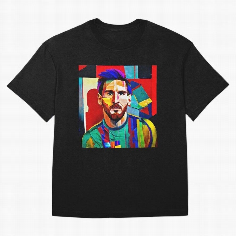 digital image of Messi Oversized T-Shirt Follow the Final Road of FIFA World Cup 2026 for Fans of Mbappe and Spain, Bringing Worldwide Fan Energy, Dramatic Goals, Stadium Lights and Championship Celebrations; Ideal for Fans Who Follow Messi,