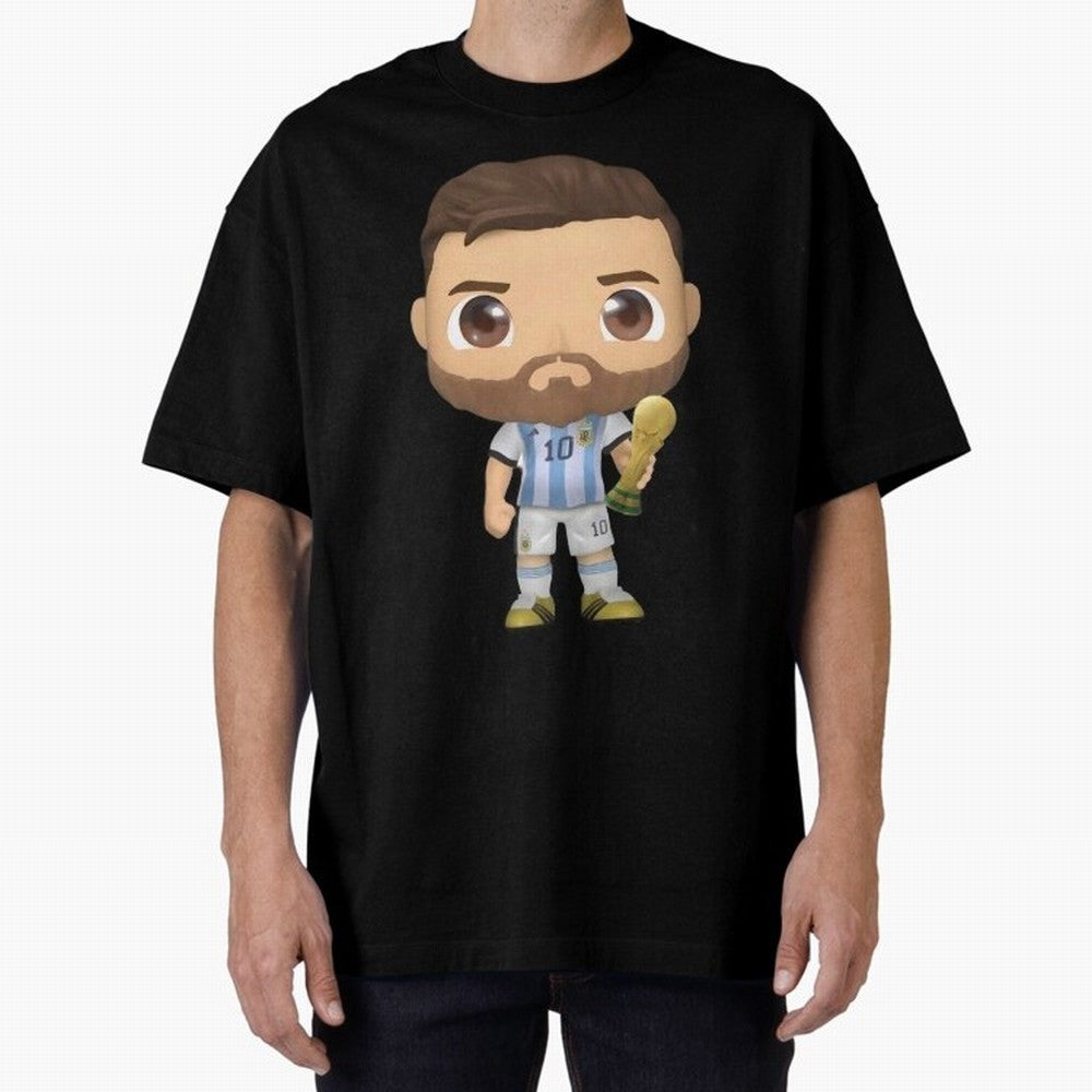 Messi_Champion Oversized T-Shirt Turn Every Weekend Toward Global Football Passion for FIFA World Cup 2026, Celebrating Messi, CR7 and Mbappe, Spain and Netherlands, Goal Celebration Energy, Supporter Heritage, Football Icons and Worldwide