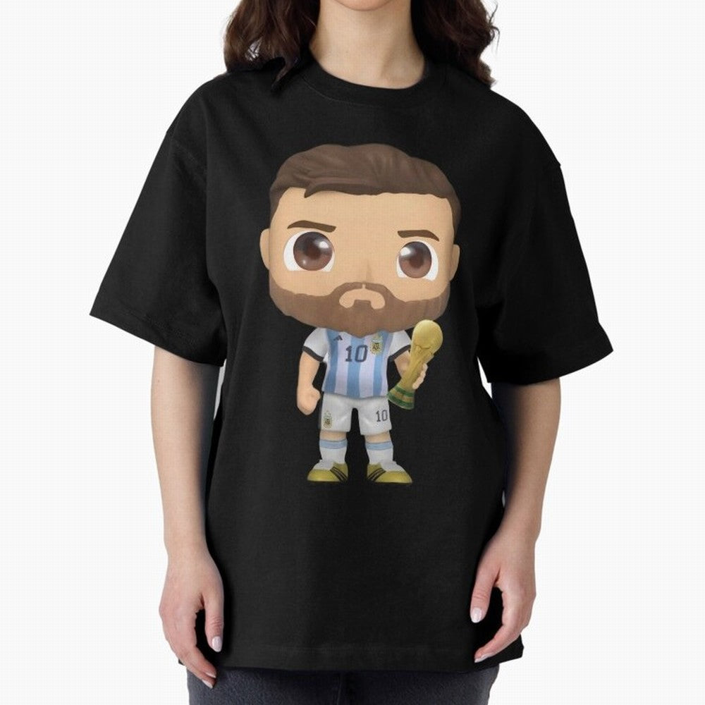 Messi_Champion Oversized T-Shirt Turn Every Weekend Toward Global Football Passion for FIFA World Cup 2026, Celebrating Messi, CR7 and Mbappe, Spain and Netherlands, Goal Celebration Energy, Supporter Heritage, Football Icons and Worldwide