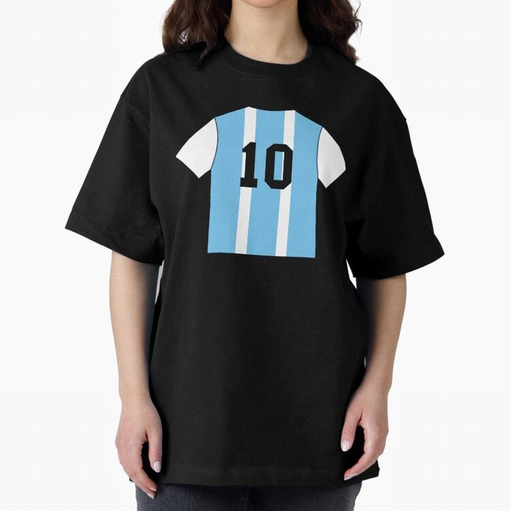 Messi, GOAT, Soccer, GOAL Oversized T-Shirt Make Memories around FIFA World Cup 2026 for Fans of Haaland and Argentina, Bringing Football Passion, Legendary Performances, Festival Vibes and Supporter Community; Perfect for People Who Love