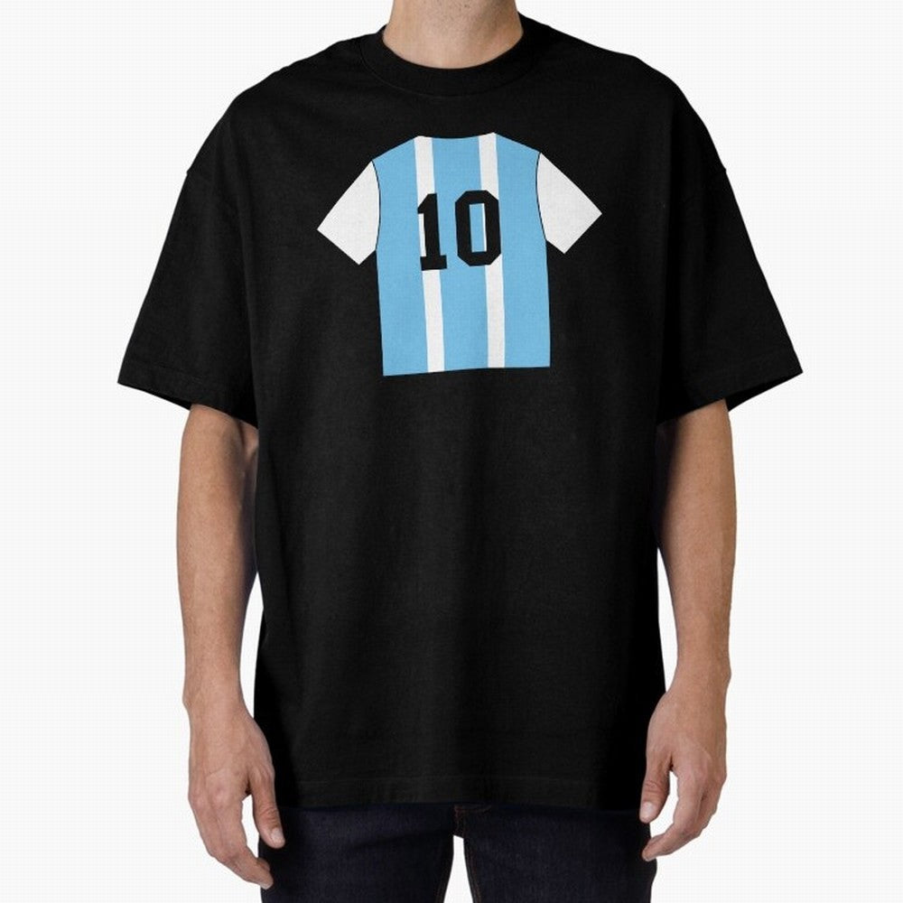 Messi, GOAT, Soccer, GOAL Oversized T-Shirt Make Memories around FIFA World Cup 2026 for Fans of Haaland and Argentina, Bringing Football Passion, Legendary Performances, Festival Vibes and Supporter Community; Perfect for People Who Love