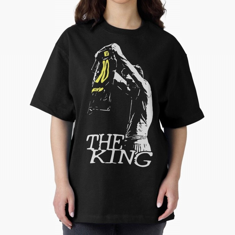 The King Leo Messi Legend Oversized T-Shirt Celebrate Global Passion for FIFA World Cup 2026 USA Canada Mexico Inspired by Mbappe and Neymar, France Energy, Supporter Pride, Iconic Celebrations, Legendary Names and Global Match Day Energy; Created