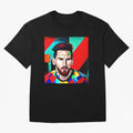 colorful Messi Oversized T-Shirt Remember Iconic Moments from Match Day Hype around FIFA World Cup 2026, Cristiano Ronaldo, Brazil, Soccer Culture, Superstar Moments, National Team Dreams and Competitive Fire; Ideal for Passionate Fans Who Love