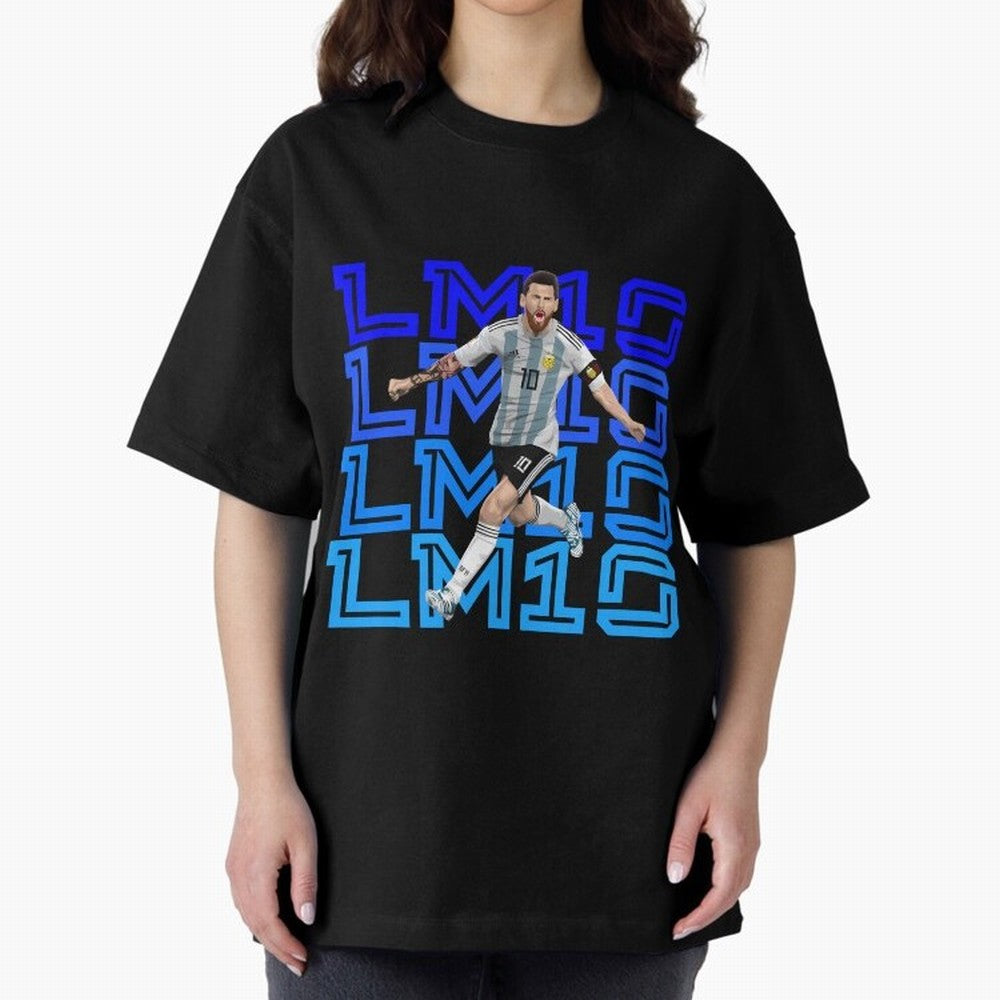 Lionel Messi 10 Oversized T-Shirt Enjoy the Biggest Football Party of FIFA World Cup 2026 USA Canada Mexico Celebrating CR7, Netherlands Energy, Championship Spirit, Famous Goals, Roaring Crowds and International Football Unity; Great for