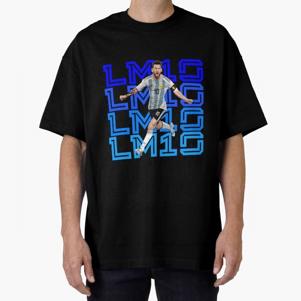 Lionel Messi 10 Oversized T-Shirt Enjoy the Biggest Football Party of FIFA World Cup 2026 USA Canada Mexico Celebrating CR7, Netherlands Energy, Championship Spirit, Famous Goals, Roaring Crowds and International Football Unity; Great for