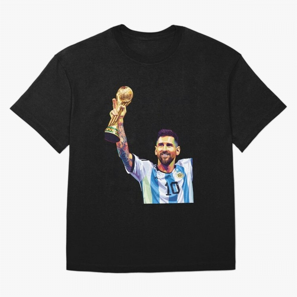 Messi wpap pop art Oversized T-Shirt Join FIFA World Cup 2026 Group Stage for Fans of Messi and Cristiano Ronaldo and Argentina, Bringing Classic Soccer Heritage, Championship Pressure, Fan Loyalty and International Pride; Perfect for Supporters