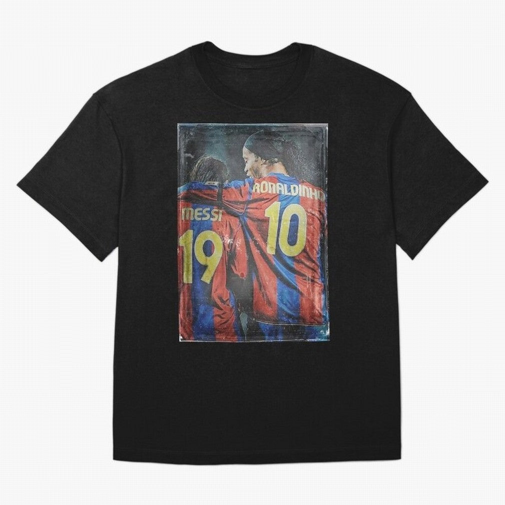Messi and Ronaldinho Oversized T-Shirt Carry National Pride through FIFA World Cup 2026 Group Stage Spirit, Capturing Brazil, Messi, Neymar and Mbappe, Fan Favorite Moments, National Team Passion, Big Match Drama and Soccer History; Ideal for