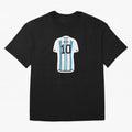 Messi Jersey Oversized T-Shirt Make Memories around FIFA World Cup 2026 USA Canada Mexico Capturing Messi, Neymar and Mbappe, Argentina, France and Brazil Energy, Global Supporter Spirit, Legendary Goals, National Colors and Tournament Celebration;