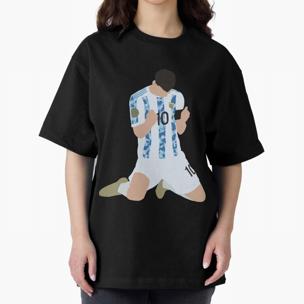 Messi Celebrates Argentina Victory Classic T-Shirt Cheer for FIFA World Cup 2026 Group Stage Featuring Haaland and Mbappe, Spain Energy, Global Supporter Spirit, Legendary Goals, National Colors and Tournament Celebration; Great for Supporters Who