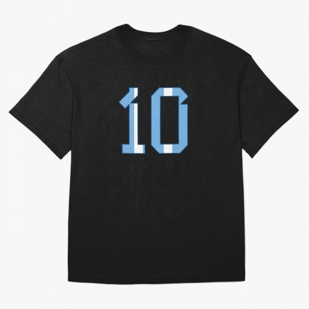 10 - Lionel Messi - Argentina Colours Classic T-Shirt Carry the Dream of Match Day Hype around FIFA World Cup 2026, Messi and Cristiano Ronaldo, Argentina, France and Brazil, Sports Nostalgia, International Competition, Famous Players and