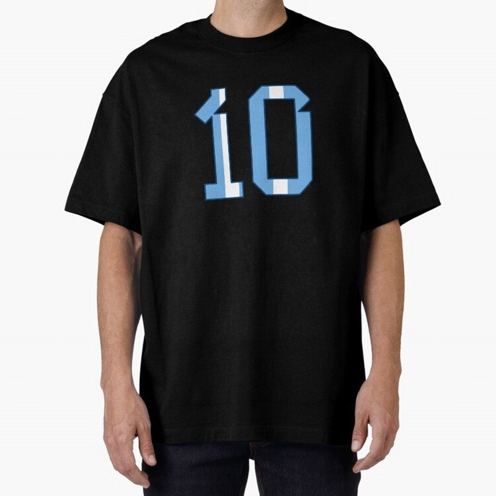 10 - Lionel Messi - Argentina Colours Classic T-Shirt Carry the Dream of Match Day Hype around FIFA World Cup 2026, Messi and Cristiano Ronaldo, Argentina, France and Brazil, Sports Nostalgia, International Competition, Famous Players and