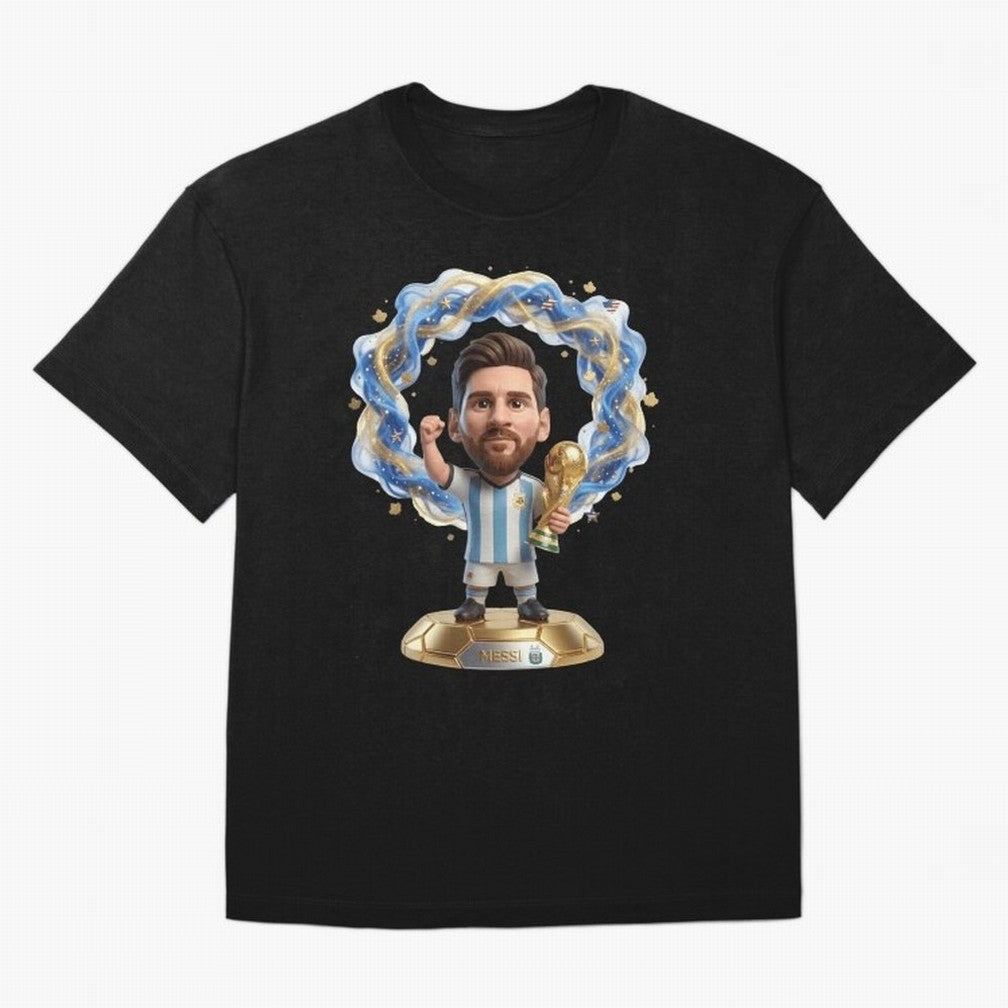 Messi Argentina 2026 - Legend Soccer Chibi 3D Classic T-Shirt Bring Global Tournament Vibes to the FIFA World Cup 2026 Journey through Haaland and Mbappe Highlights, Germany Pride, Football Festival Excitement, Trophy Ambitions, Country Rivalries